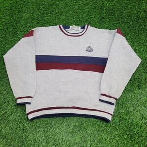 Vintage 90s MacGregor Ringer Sweatshirt Womens XL 22x23 Boxy